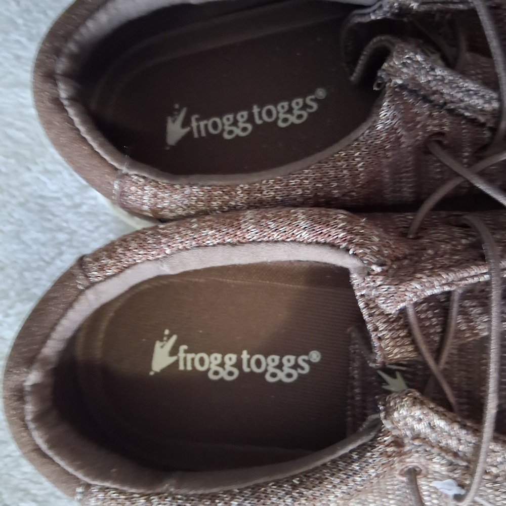 Frogg Toggs Men's Brown Mocha Java 2.0 Lace Up Shoe Knit Slip On Casual Size 9 - Picture 3 of 6